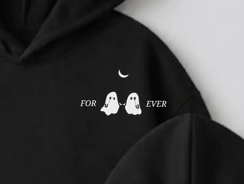 Hanorace Cuplu Fantome Luna