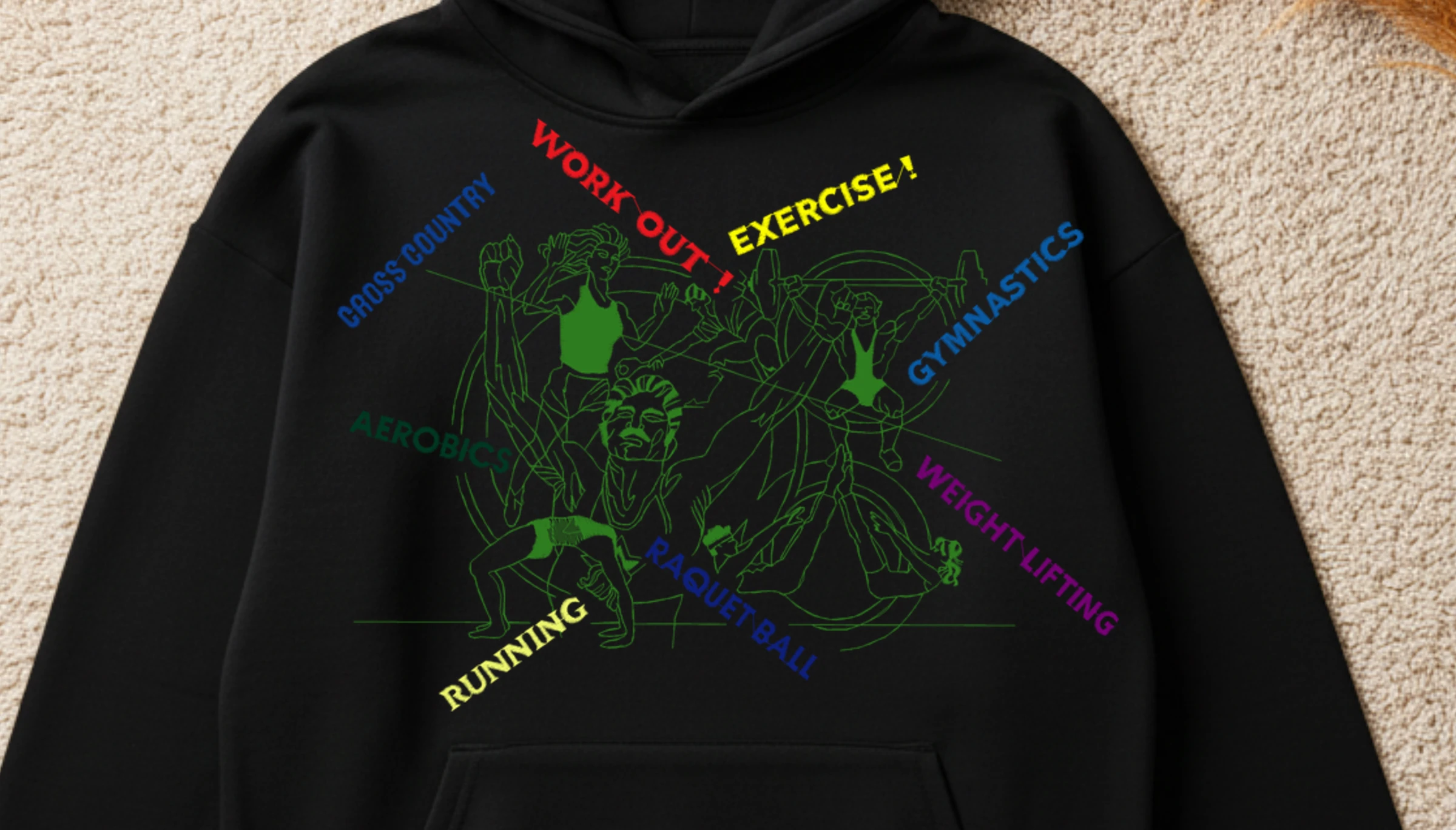 Hanorac Sportiv Multicolor