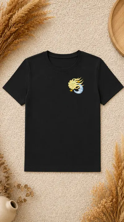 Tricou Yin-Yang Soare și Lună - 1