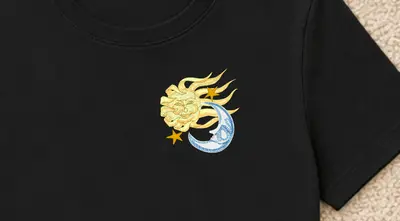 Tricou Yin-Yang Soare și Lună - 2