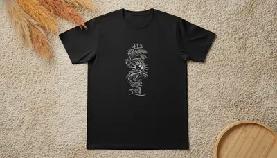 Tricou Bărbați Dragon Argintiu - 1