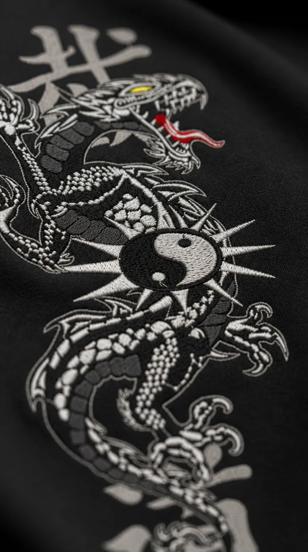 Tricou Bărbați Dragon Argintiu