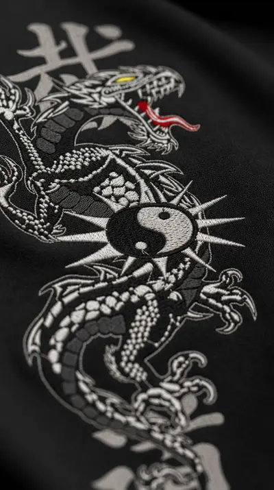 Tricou Bărbați Dragon Argintiu - 2