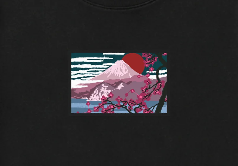 Tricou Fuji Sakura