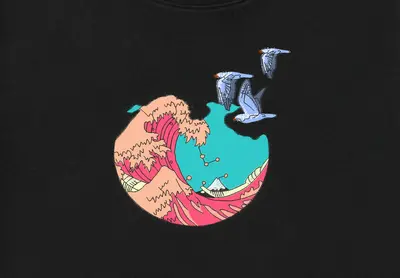 Tricou Valuri și Păsări - 2