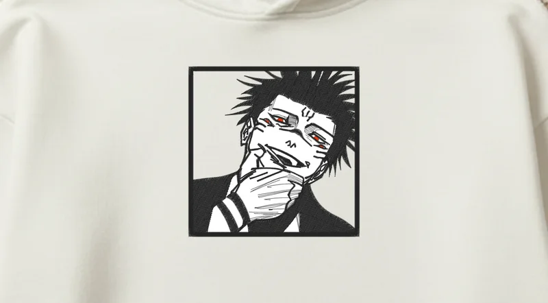 Hanorac Alb Jujutsu Kaisen Sukuna
