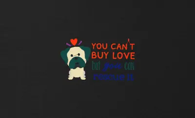 Tricou You Can't Buy Love Rescue - 2
