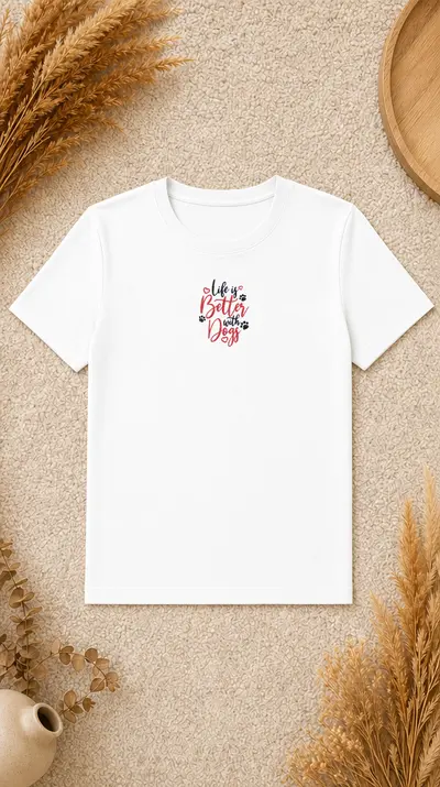 Tricou Life is Better with Dogs - 1