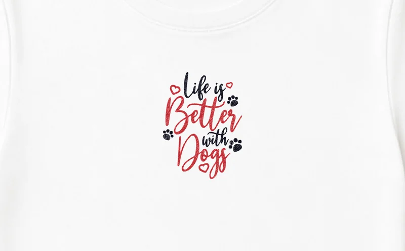 Tricou Life is Better with Dogs