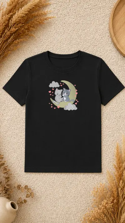 Tricou Pisicuțe Lună - 1
