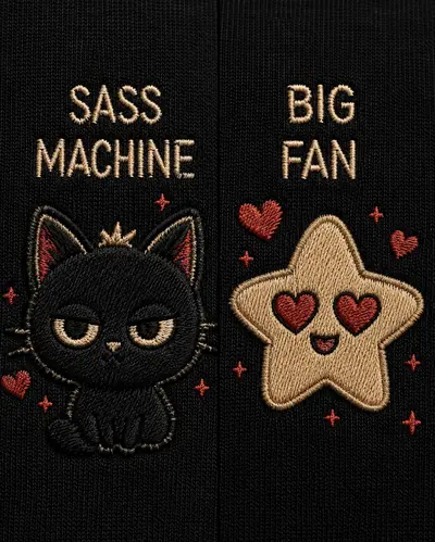 Set Hanorace Cuplu Sass Machine și Big Fan - 2