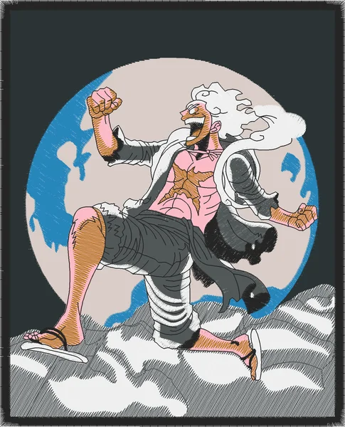 Broderie luffy recatngle v5