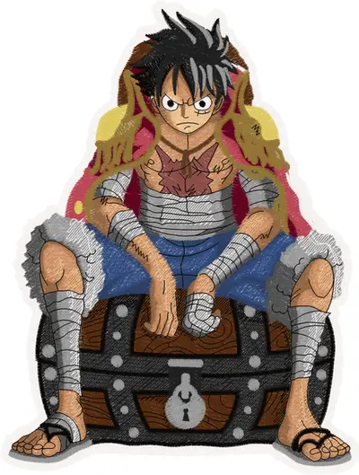 Broderie Luffy Monkey D