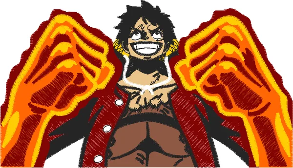 Broderie MONKEY D LUFFY
