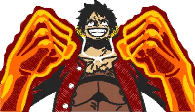 Broderie MONKEY D LUFFY