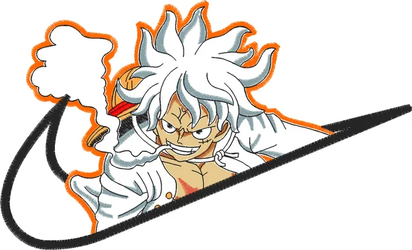 Broderie luffy G5 x nike