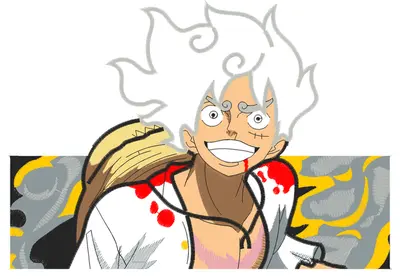 Broderie Gear 5 Luffy