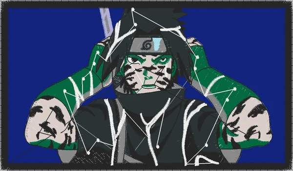 Broderie sasuke uchiha